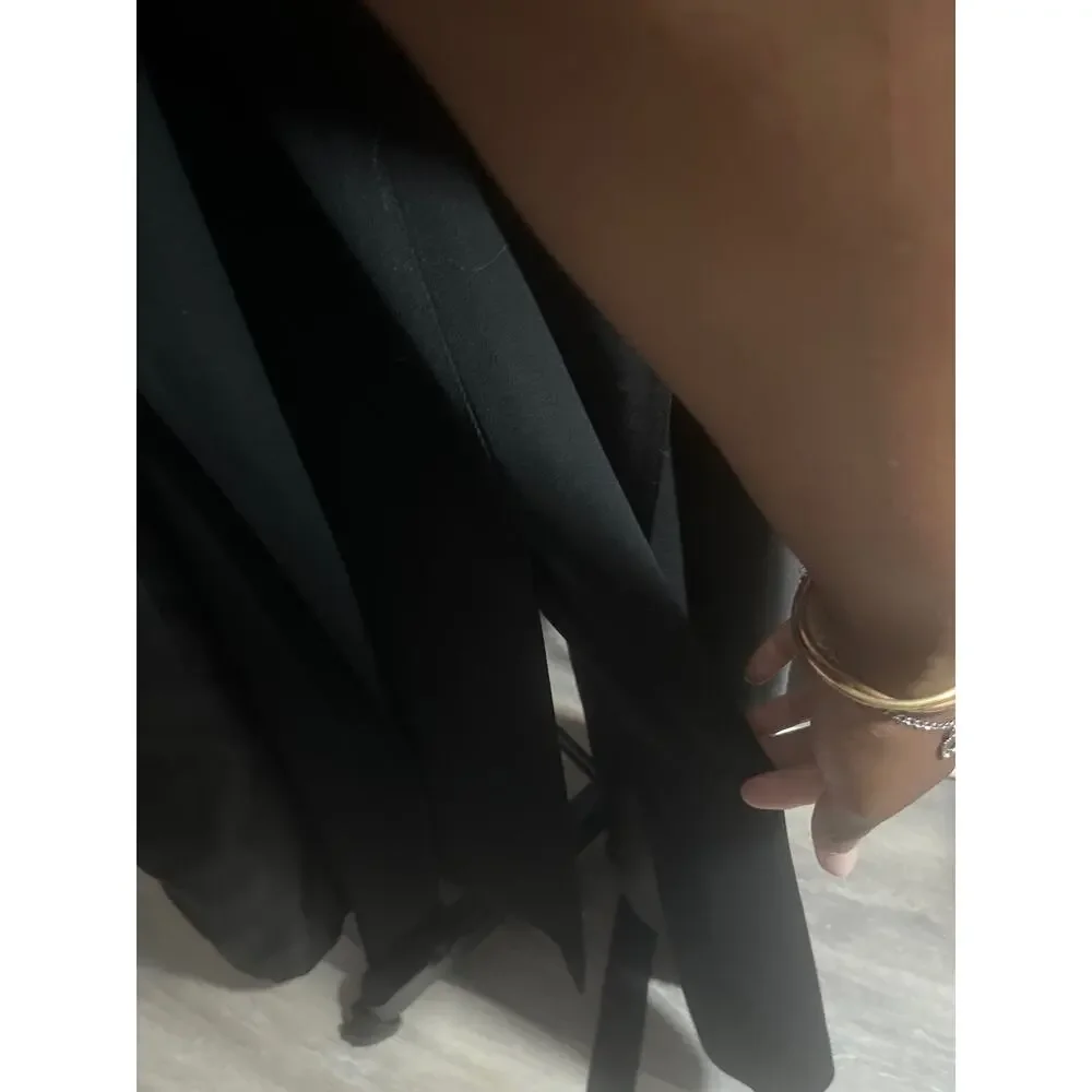 Vintage Gallery Woman Fully Lined Black Belted Trench Coat - Woman sz 22W - Picture 11 of 11